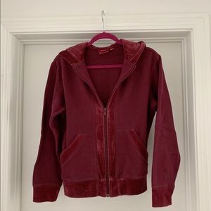 Puma Velvet Trimmed Zip Up Jacket